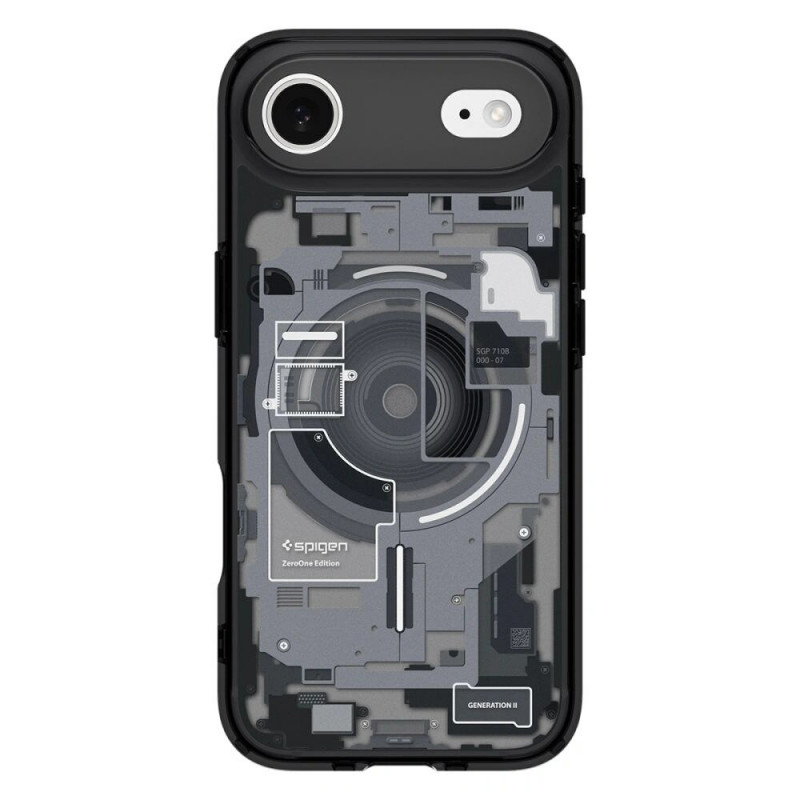 Capa Spigen Ultra Hybrid Mag MagSafe ACS10320 para Apple iPhone Air, Zero One Black