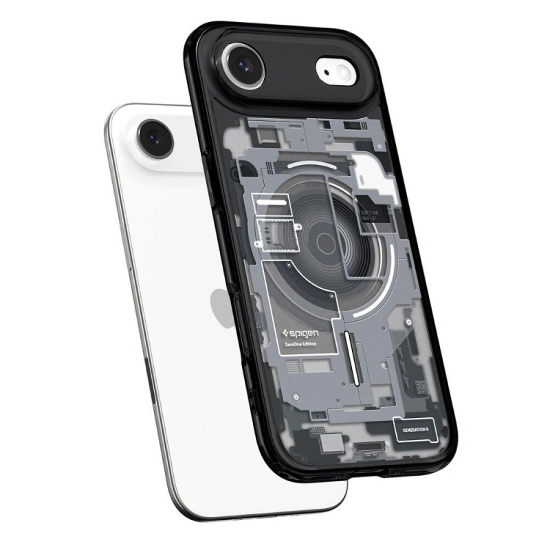 Capa Spigen Ultra Hybrid Mag MagSafe ACS10320 para Apple iPhone Air, Zero One Black