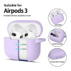 Capa Tech-Protect Silicone Hook para Apple AirPods 3 com mosquetão, Lavender