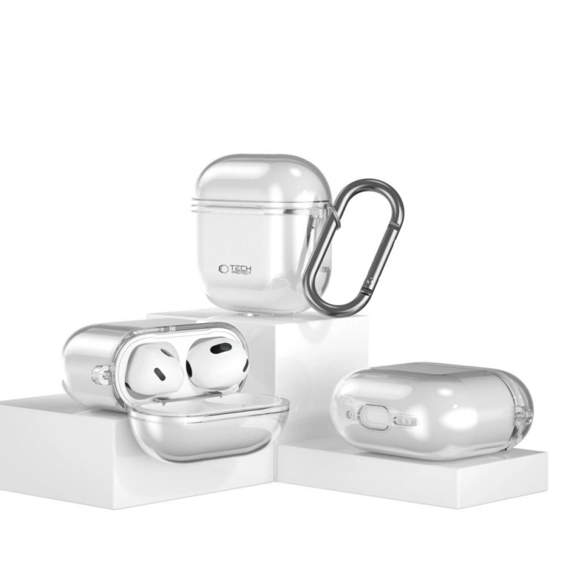 Capa Tech-Protect Flexair para Apple AirPods 4, transparente