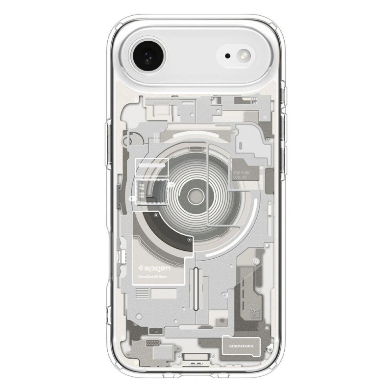Capa Spigen Ultra Hybrid Mag MagSafe ACS10319 para Apple iPhone Air, Zero One Natural Titanium