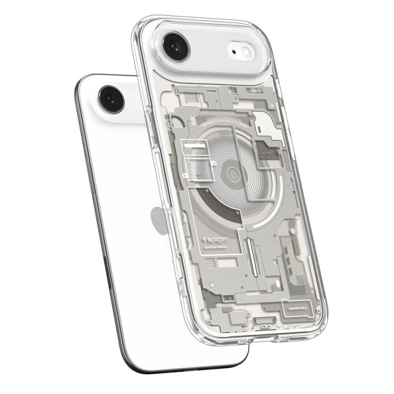 Capa Spigen Ultra Hybrid Mag MagSafe ACS10319 para Apple iPhone Air, Zero One Natural Titanium