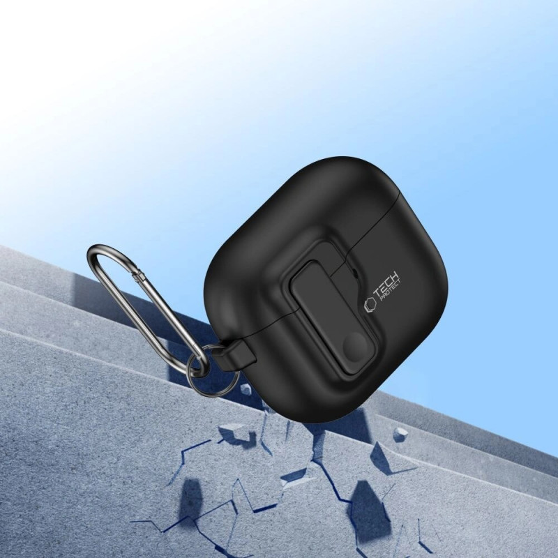 Capa Tech-Protect Slim Hook para Apple AirPods 4, preta