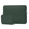 Capa Tech-Protect NeoSlim para portátil 15-16" com bolsa de acessórios, Midnight Green
