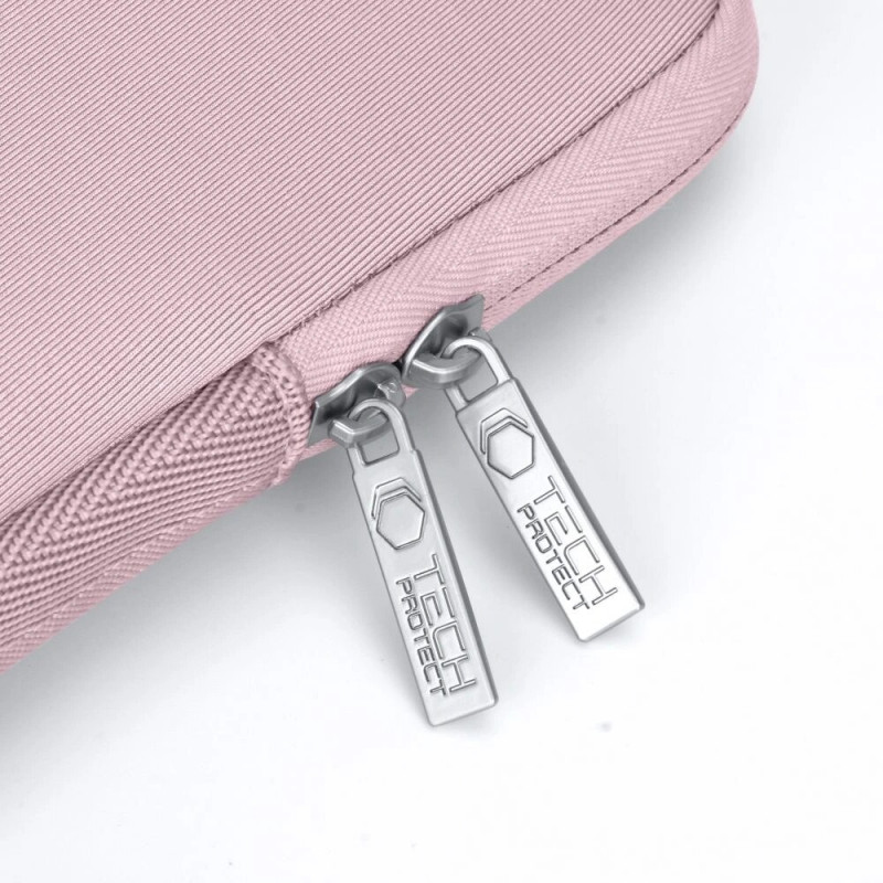 Capa Tech-Protect NeoSlim para portátil 15-16" com bolsa de acessórios, Dusty Rose