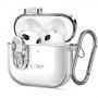 Capa Tech-Protect Slim Hook para Apple AirPods 4, transparente