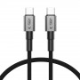 Cabo USB-C / USB-C Tech-Protect Ultraboost DNA PD100W/5A 50 cm, cinzento ferro
