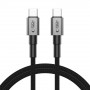 Cabo USB-C / USB-C Tech-Protect Ultraboost DNA PD100W/5A 100 cm, cinzento ferro