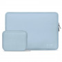 Capa Tech-Protect NeoSlim para portátil 13-14" com bolsa de acessórios, Winter Blue