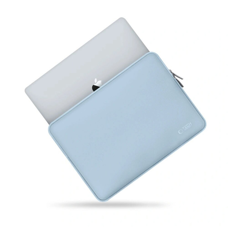 Capa Tech-Protect NeoSlim para portátil 13-14" com bolsa de acessórios, Winter Blue