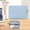Capa Tech-Protect NeoSlim para portátil 13-14" com bolsa de acessórios, Winter Blue