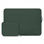 Capa Tech-Protect NeoSlim para portátil 13-14" com bolsa de acessórios, Midnight Green
