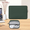 Capa Tech-Protect NeoSlim para portátil 13-14" com bolsa de acessórios, Midnight Green