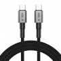 Cabo Tech-Protect Ultraboost DNA USB-C / USB-C PD100W/5A 200 cm, cinzento ferro