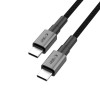 Cabo USB-C / USB-C Tech-Protect Ultraboost DNA PD100W/5A 300 cm, Iron Grey