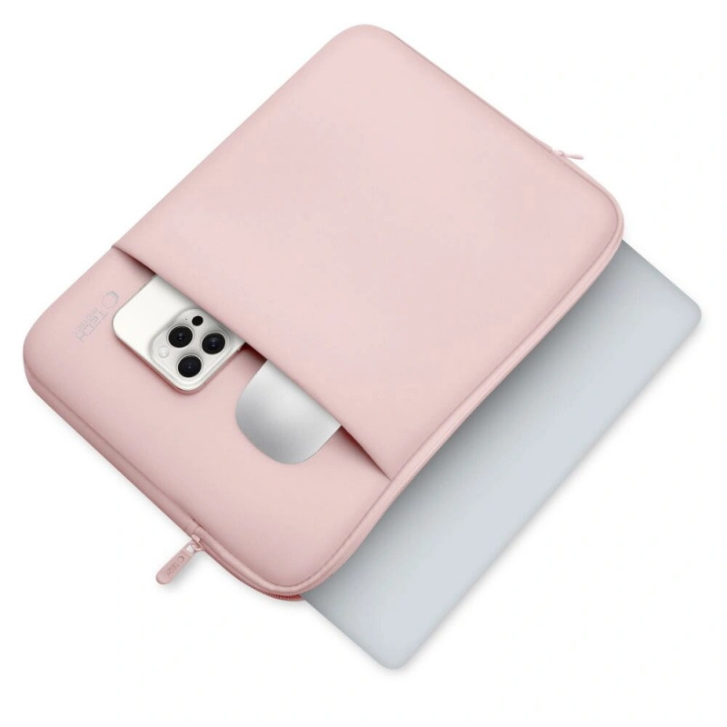 Capa para portátil Tech-Protect Neoprene 13" Dusty Rose (rosa)