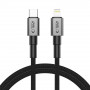 Cabo USB-C / Lightning Tech-Protect Ultraboost DNA PD27W/3A 100 cm, cinzento ferro