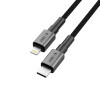 Cabo USB-C / Lightning Tech-Protect Ultraboost DNA PD27W/3A 100 cm, cinzento ferro