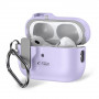 Capa Tech-Protect Slim Hook com mosquetão para Apple AirPods Pro 1 / 2, lavanda