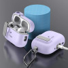Capa Tech-Protect Slim Hook com mosquetão para Apple AirPods Pro 1 / 2, lavanda