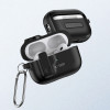 Capa Tech-Protect Slim Hook com mosquetão para Apple AirPods Pro 1 / 2, preta