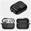 Capa Tech-Protect Slim Hook com mosquetão para Apple AirPods Pro 1 / 2, preta