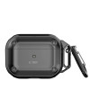 Capa Rough Hook Tech-Protect com mosquetão para Apple AirPods Pro 1 / 2, preta