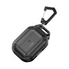 Capa Rough Hook Tech-Protect com mosquetão para Apple AirPods Pro 1 / 2, preta