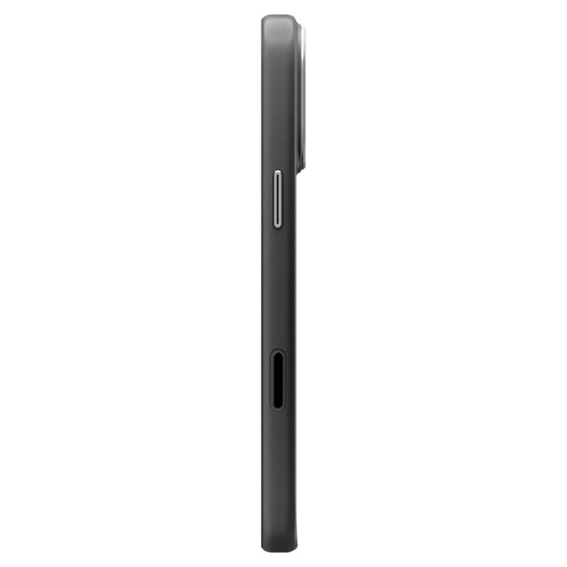 Capa Spigen Enzo Aramid T Mag MagSafe para Apple iPhone 17 Pro / 18 Pro, preta/prateada