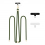 Correia para telemóvel Tech-Protect C7S Rope Crossbody, verde caçador/dourado