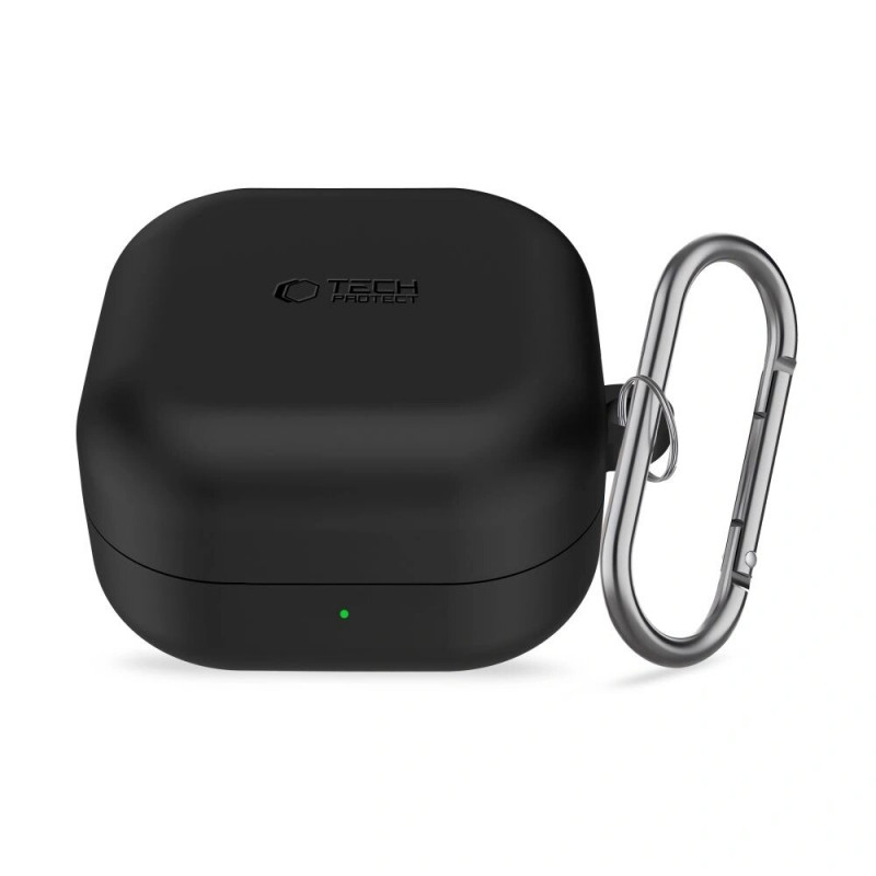Capa Silicone Hook Tech-Protect para Samsung Galaxy Buds 4 / 4 Pro, preta