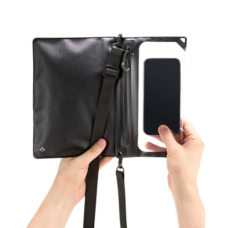 Spigen A640 Capa Impermeável Universal Crossbag, Preto
