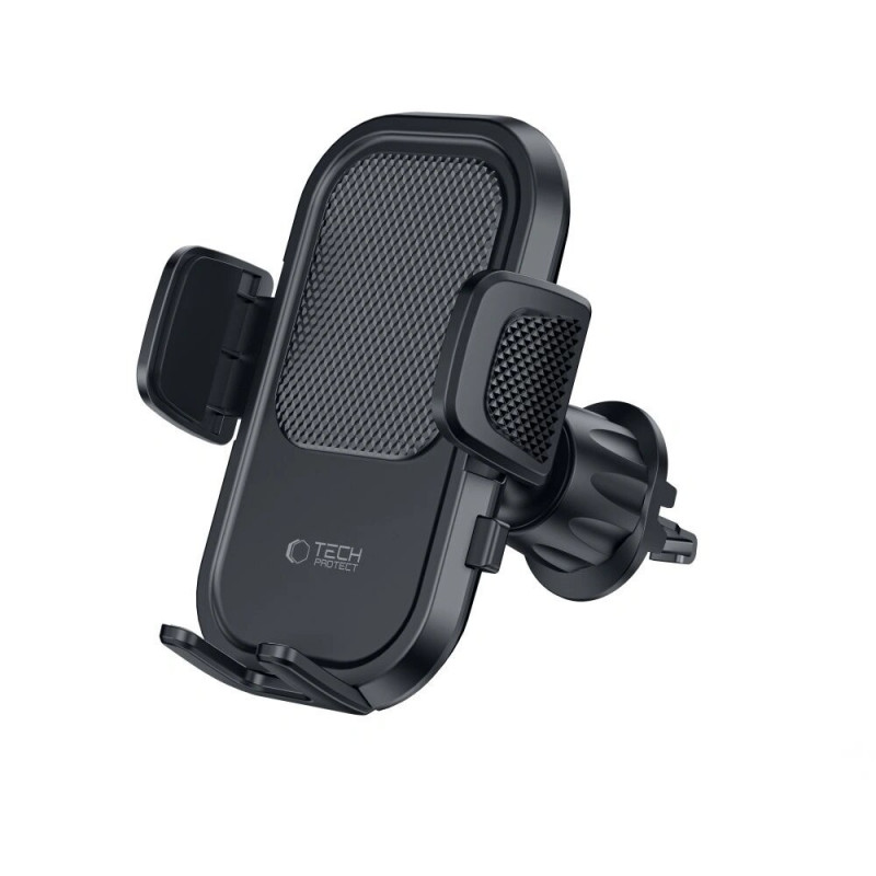 Suporte universal para telemóvel para automóvel Tech-Protect V8 para painel e saída de ar, preto