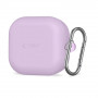 Capa de silicone com gancho Tech-Protect para Samsung Galaxy Buds 4 / 4 Pro, lavanda