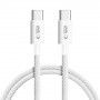 Cabo USB-C / USB-C Tech-Protect Ultraboost Lite PD60W/3A 100 cm, cinzento claro