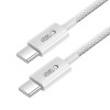 Cabo USB-C / USB-C Tech-Protect Ultraboost Lite PD60W/3A 100 cm, cinzento claro
