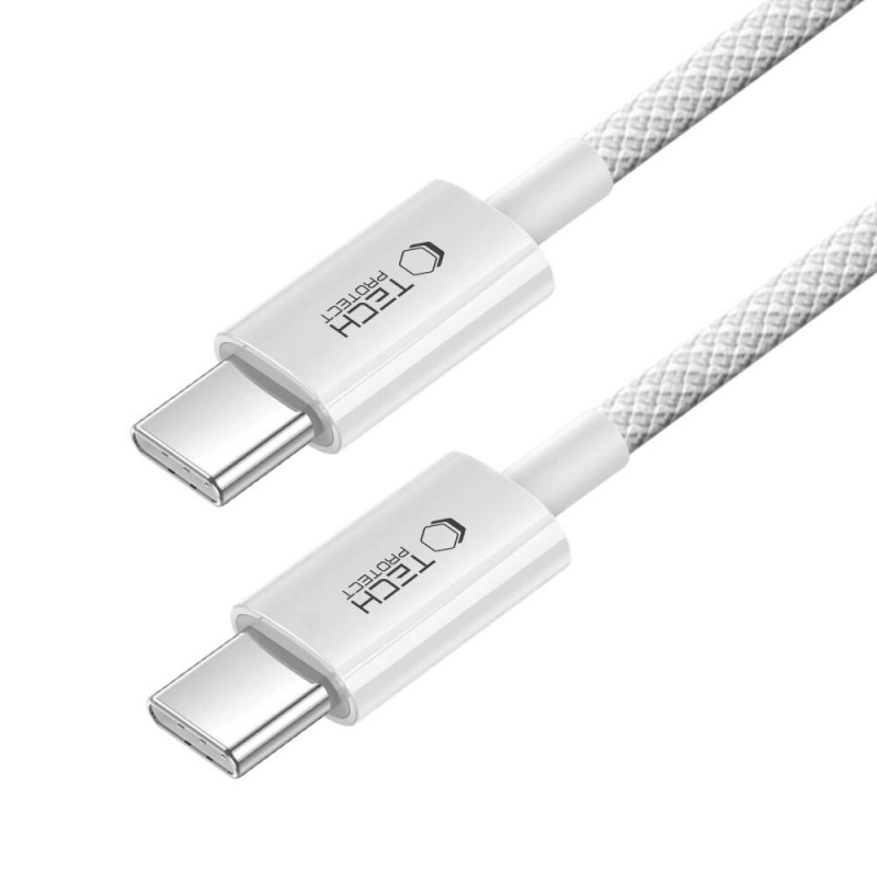 Cabo USB-C / USB-C Tech-Protect Ultraboost Lite PD60W/3A 100 cm, cinzento claro