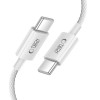 Cabo USB-C / USB-C Tech-Protect Ultraboost Lite PD60W/3A 100 cm, cinzento claro
