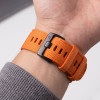 Pulseira de relógio Tech-Protect Nylon Classic para Garmin Fenix 5X / 5X Plus / 6X / 6X Pro / 7X / 8 / 8 Pro / 9 / 9 Pro 47 mm, laranja sinal