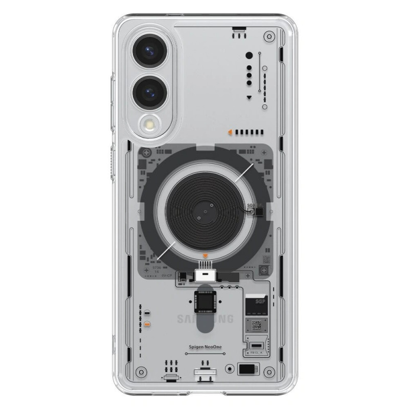 Capa Spigen Ultra Hybrid Mag MagSafe ACS09416 para Samsung Galaxy S25 Edge, Neo One, Transparente