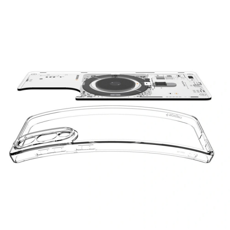 Capa Spigen Ultra Hybrid Mag MagSafe ACS09416 para Samsung Galaxy S25 Edge, Neo One, Transparente