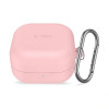 Capa com gancho em silicone Tech-Protect para Samsung Galaxy Buds 4 / 4 Pro, rosa empoeirado