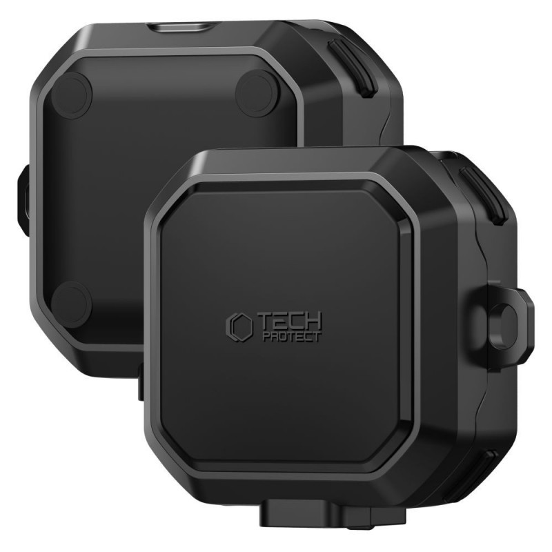 Capa Tech-Protect Carbonox MagSafe para Samsung Galaxy Buds 4 / 4 Pro, preta