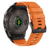 Pulseira de relógio Tech-Protect Nylon Classic para Garmin Fenix 5X / 5X Plus / 6X / 6X Pro / 7X / 8 / 8 Pro / 9 / 9 Pro 51 mm, laranja sinal