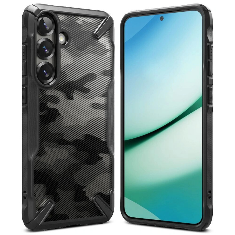 Capa Ringke Fusion-X para Samsung Galaxy S25+, camo black