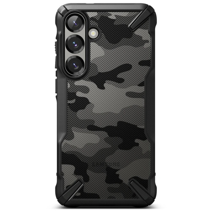 Capa Ringke Fusion-X para Samsung Galaxy S25+, camo black