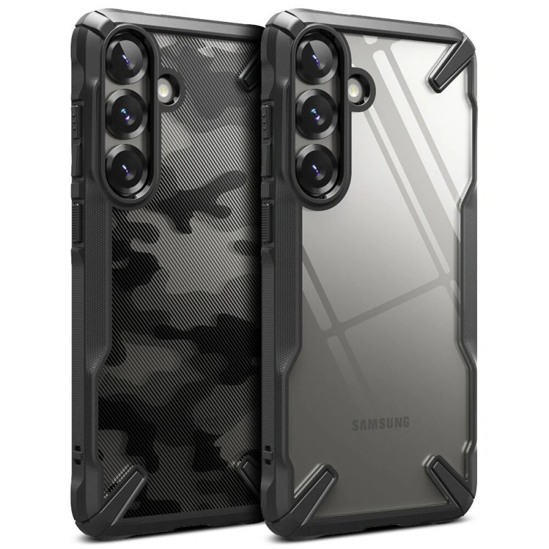 Capa Ringke Fusion-X para Samsung Galaxy S25+, camo black