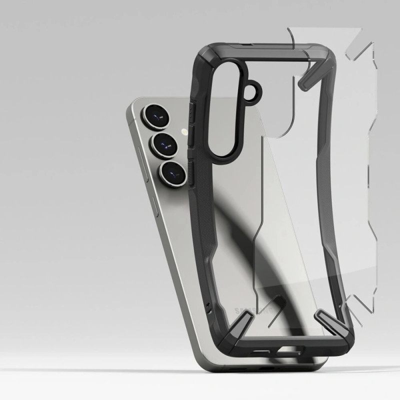 Capa Ringke Fusion-X para Samsung Galaxy S25+, preta