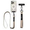 Cordão para telemóvel Tech-Protect C6S Rope Crossbody 2 em 1, Cosmic Latte (bege)