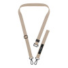 Cordão para telemóvel Tech-Protect C6S Rope Crossbody 2 em 1, Cosmic Latte (bege)
